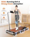 2-in-1 Folding Treadmill with Incline and Remote