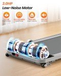 2-in-1 Folding Treadmill with Incline and Remote