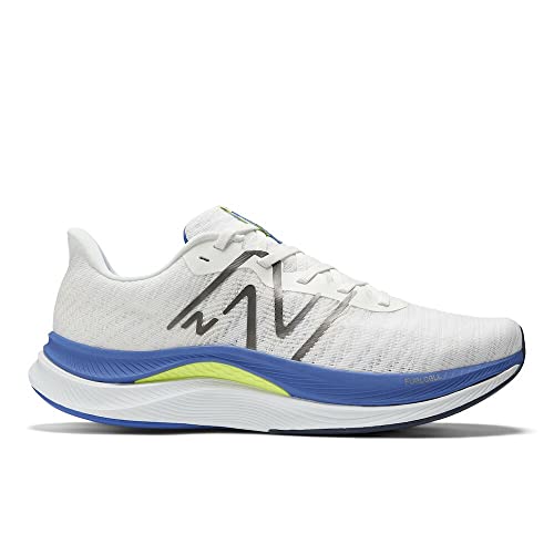 New Balance Men's FuelCell Propel V4 Running Shoe - White/Marine Blue