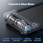 Compact Walking Pad with Quiet Motor and Remote