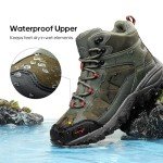 NORTIV 8 Men's Waterproof Hiking Boots - Army Green