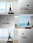 Electric Under Desk Treadmill with Remote Control