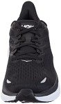 HOKA Clifton 8 Black/White Sneakers - Wide Fit