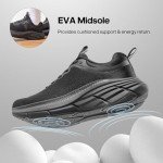 NORTIV 8 Men's All-Black Athletic Sneakers