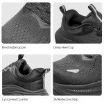 NORTIV 8 Men's All-Black Athletic Sneakers