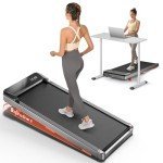 TREAFLOW Portable Under Desk Treadmill with Incline