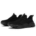 Men's Lightweight Slip-On Sports Sneakers - Black