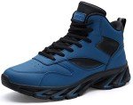 Joomra Men's High Top Stylish Sneakers - Blue 9.5
