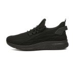 Lightweight Non-Slip Black Sneakers for Women