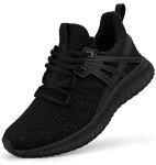 Women’s Slip-On Sneakers for Gym & Travel, Black