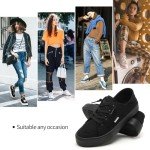 Hash Bubbie Women's Black Low Top Canvas Sneakers