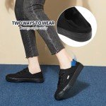 Hash Bubbie Women's Black Low Top Canvas Sneakers