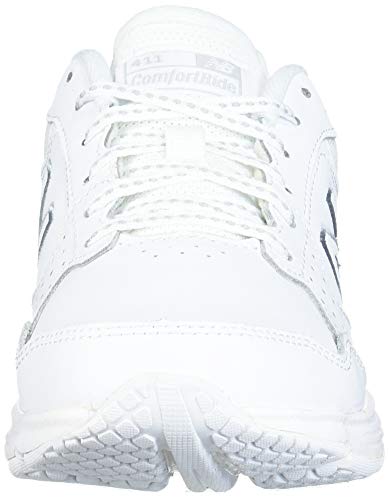 New Balance Women's 411 V1 Walking Shoe, White/White, 9.5 Wide