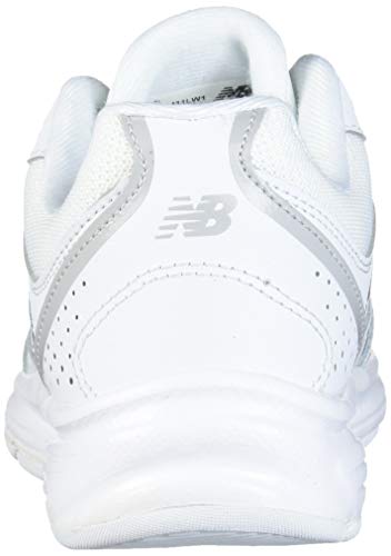 New Balance Women's 411 V1 Walking Shoe, White/White, 9.5 Wide