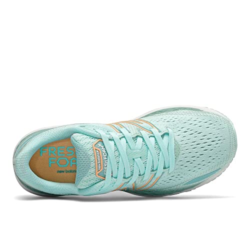 New Balance Women's Fresh Foam X 860 V12 Running Shoe, Blue/Light Mango, 9.5 M