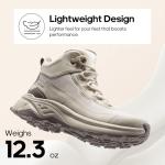 NORTIV 8 Women's Khaki Hiking Boots, Size 7