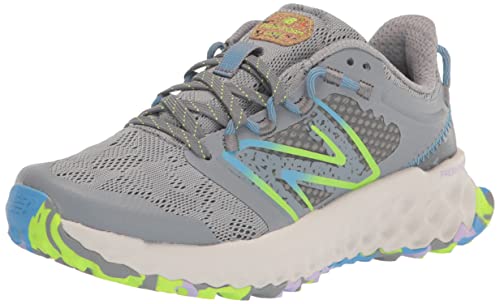 New Balance Women's Trail Running Shoe, Silver/Blue, Size 8
