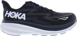 HOKA Clifton 9 Women's Running Sneakers - Black/White