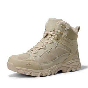 NORTIV 8 Men's Waterproof Hiking Boots - Sand