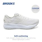Brooks Ghost 16 Women's Sneakers, White Gray, Size 40