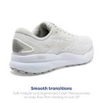 Brooks Ghost 16 Women's Sneakers, White Gray, Size 40