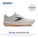Brooks Revel 7 Women's Sneakers in Oyster/White/Tropical Peach