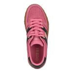 Guess Women's INART Sneaker in Pink/Black Suede
