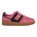 Guess Women's INART Sneaker in Pink/Black Suede