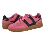 Guess Women's INART Sneaker in Pink/Black Suede