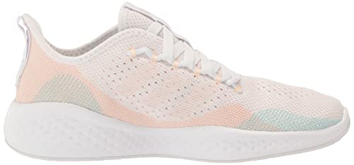 Adidas Women's Fluidflow 2.0 Sneaker - FTWR White/Almost Pink/Bliss Orange