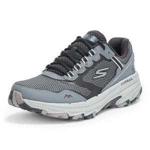 Skechers Men's Go Run Trail Sneaker, Black/Grey