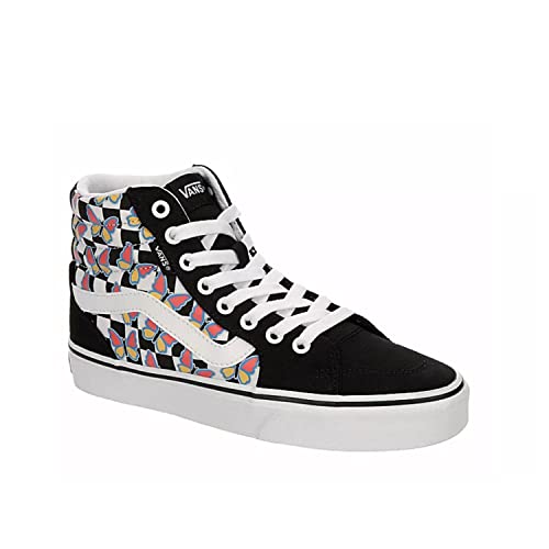Vans Unisex Filmore High Top Canvas Sneaker - Butterfly Checkerboard Multicolored 6.5