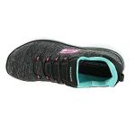 Skechers Women's Black/Light Blue Sneaker, Size 9