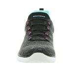 Skechers Women's Black/Light Blue Sneaker, Size 9