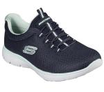 Skechers Women's Summits Sneakers in Navy Aqua
