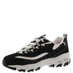 Skechers Women’s D'lites Memory Foam Sneakers, Black/White