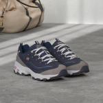 Skechers Women's D'lites Fashion Sneaker - Navy Grey