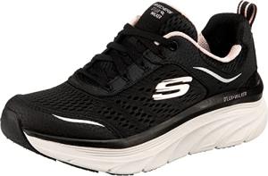 Skechers Women's D'lux Walker Sneakers, Black/Pink