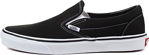 Vans Unisex Classic Slip-on Sneakers (9.5 B(M) US Women / 8 D(M) US Men, Black)