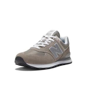 New Balance 574 Core Sneakers - Grey/White, Size 9