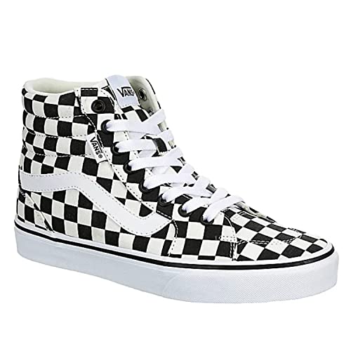 Vans Unisex Filmore High Top Sneaker - Multi Checkeredboard - Black/White 7.5