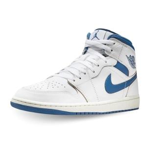 Nike Air Jordan 1 Mid SE White Blue Sneakers