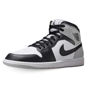 Nike Air Jordan 1 Mid White Black Gray Sneakers