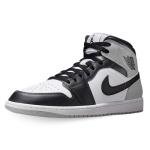 Nike Air Jordan 1 Mid White Black Gray Sneakers