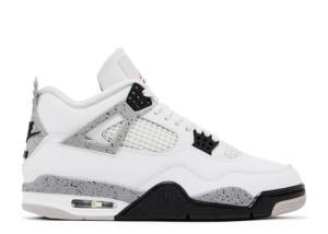 Nike Air Jordan 4 Retro White Cement Sneakers