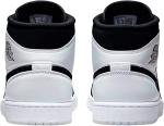 Nike Air Jordan 1 Mid Men's Sneakers, White/Black
