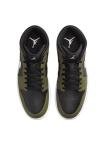 Men's Nike Air Jordan 1 Mid Black/Olive