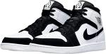 Nike Air Jordan 1 Mid Men's Sneakers, White/Black
