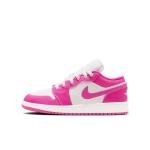 Nike Air Jordan 1 Low GS Pink White Sneakers