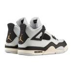 Nike Air Jordan 4 Retro Platinum Gold Sneakers
